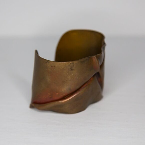 Bronze Cuff Hand Forged Bracelet Bangle Cuff - Picture 2 of 6